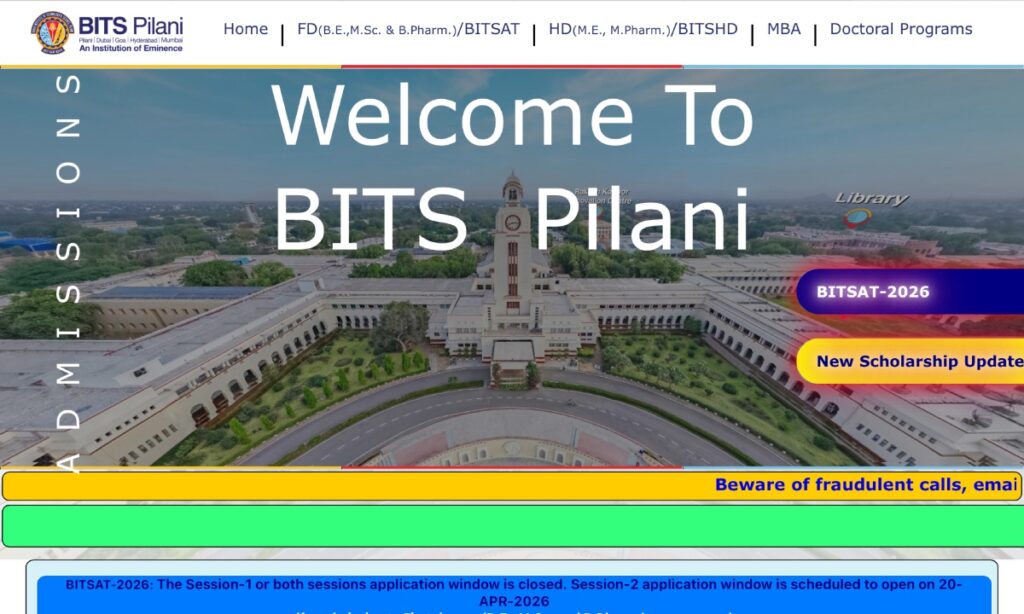 BITSAT City Slip 