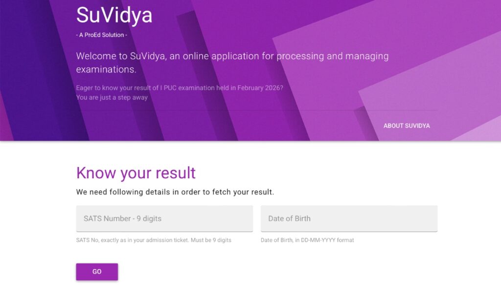 Karnataka 1st PUC Result