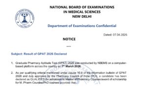 GPAT Result
