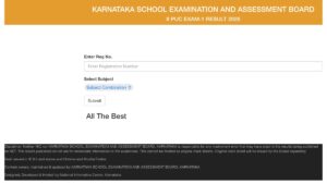 Karnataka 2nd PUC Result