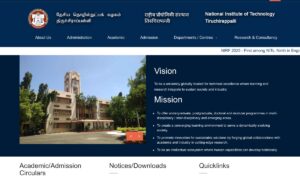 NIT Trichy Admission
