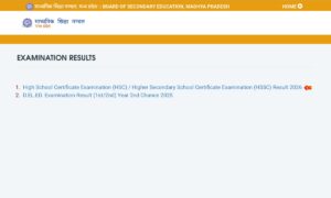 MP Board 10th 12th Result