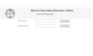 Odisha Board 10th Result