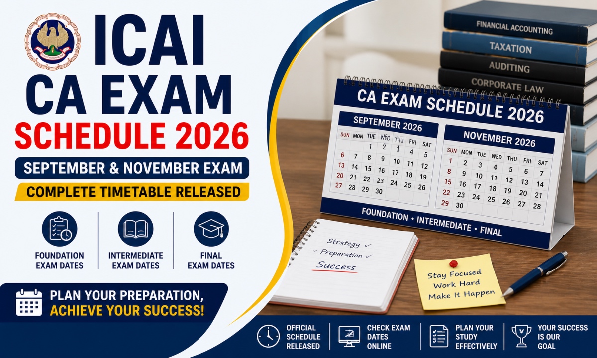 ICAI CA Exam Schedule
