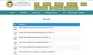 HP Board 12th Result