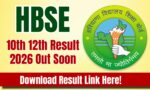 HBSE 10th 12th Result