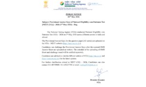 NEET UG Answer Key