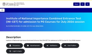 INI CET Admit Card