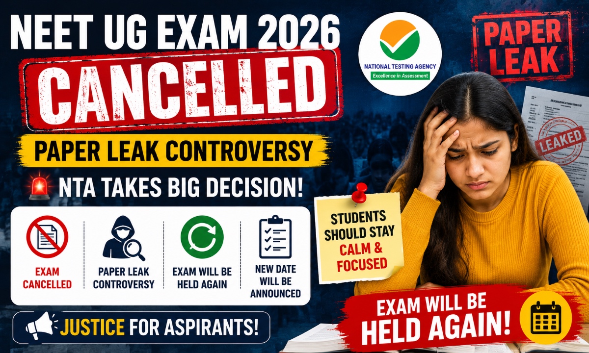 NEET UG Exam Cancelled