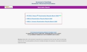 Tamil Nadu SSLC Result