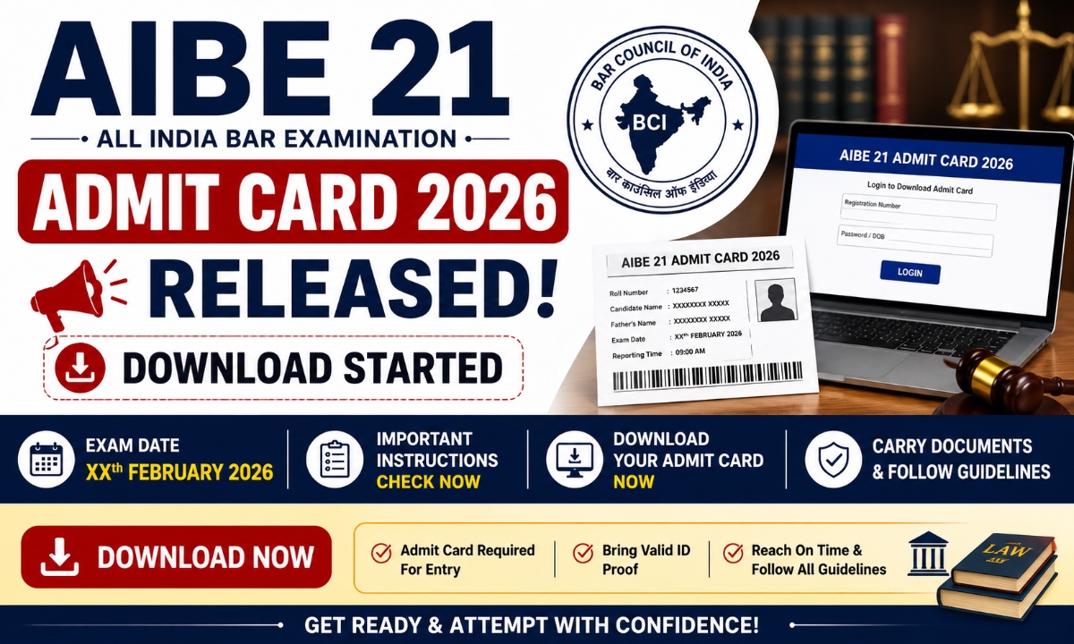AIBE 21 Admit Card