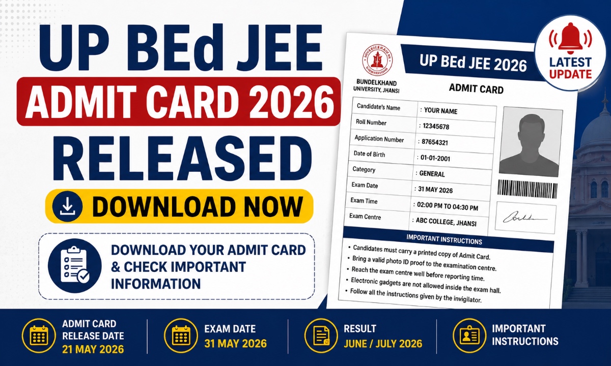 UP BEd JEE Admit Card
