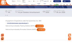 BOB Apprentice Recruitment