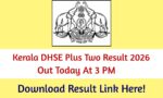 Kerala DHSE Plus Two Result