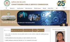 CGPSC SSE Mains Admit Card