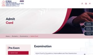 CMA Admit Card
