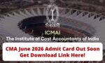 CMA Admit Card