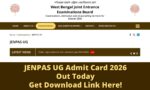 JENPAS UG Admit Card