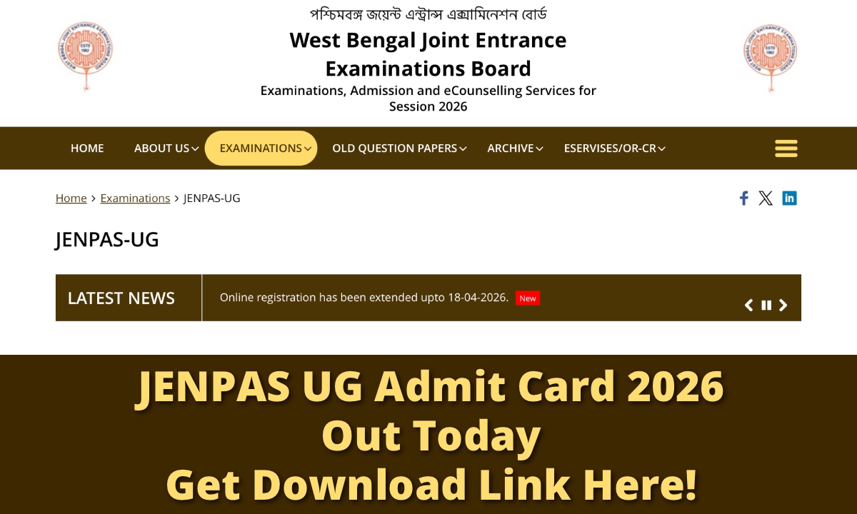 JENPAS UG Admit Card