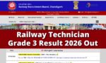 Railway Technician Grade 3 Result