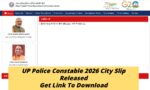 UP Police Constable City Slip