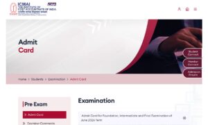ICMAI CMA Admit Card