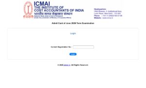ICMAI CMA Admit Card