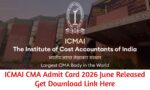 ICMAI CMA Admit Card