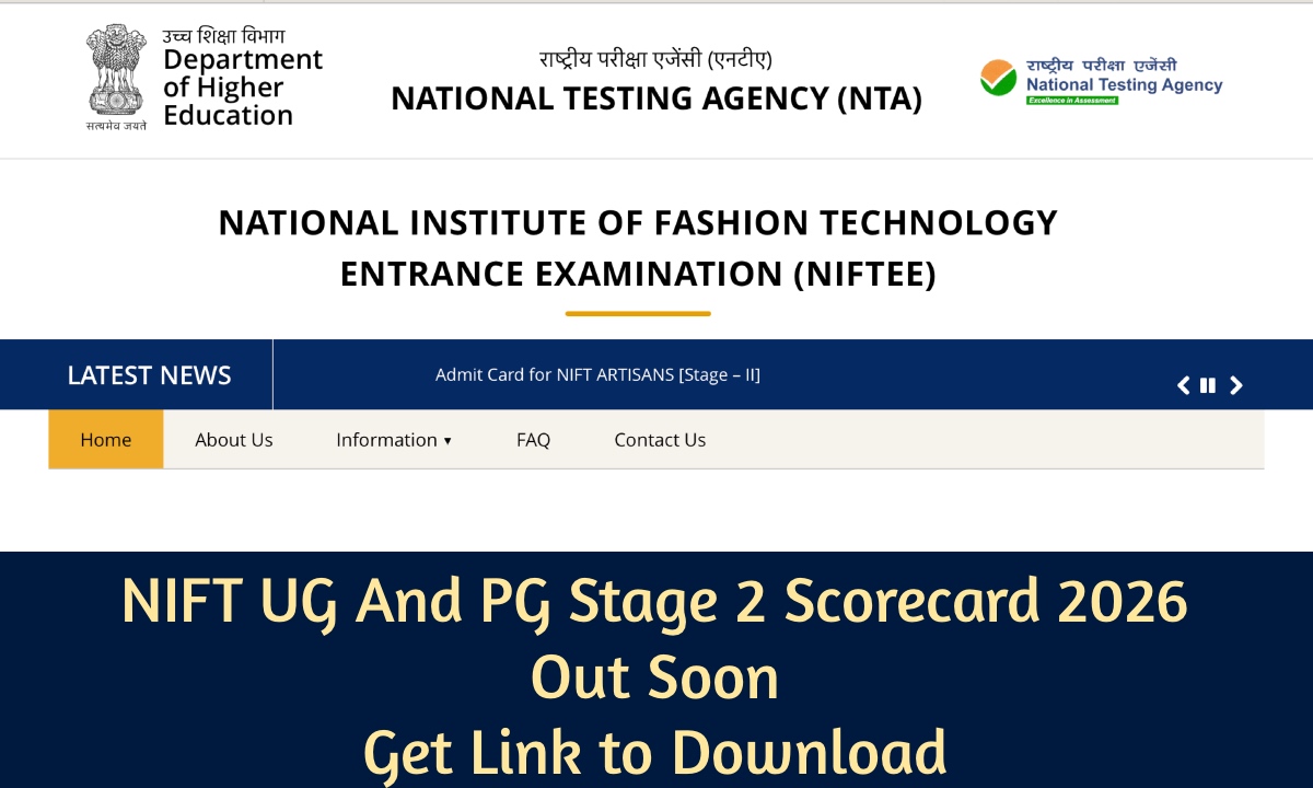 NIFT UG And PG Stage 2 Scorecard