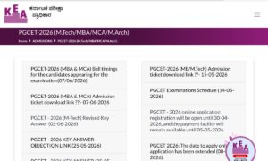 Karnataka PGCET Admit Card