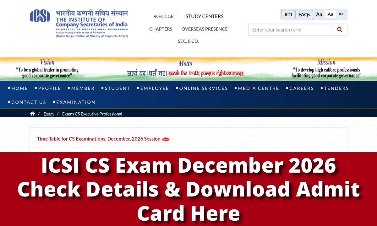 ICSI CS Exam