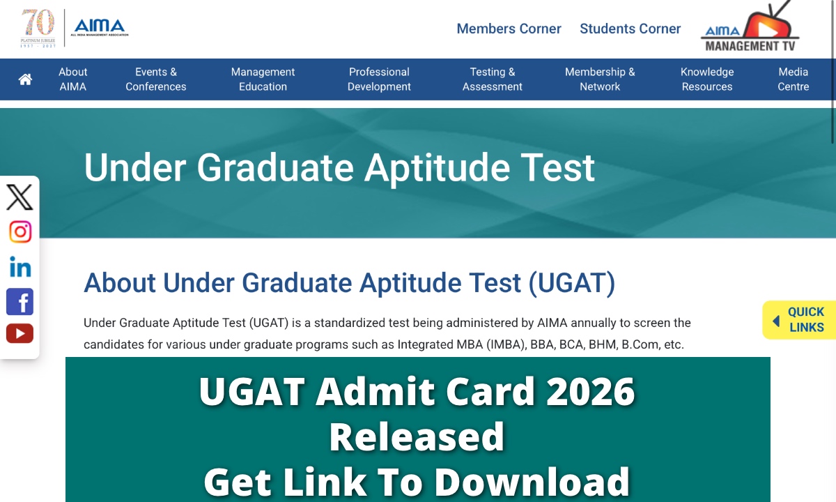 UGAT Admit Card