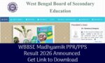 WBBSE Madhyamik PPR/PPS Result