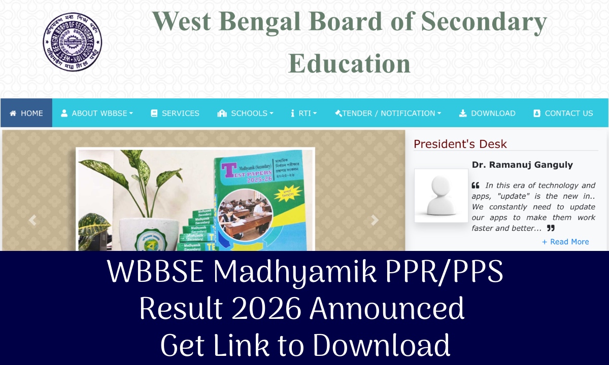 WBBSE Madhyamik PPR/PPS Result