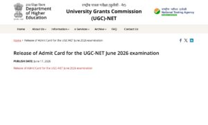UGC NET Admit Card