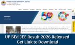 UP BEd JEE Result