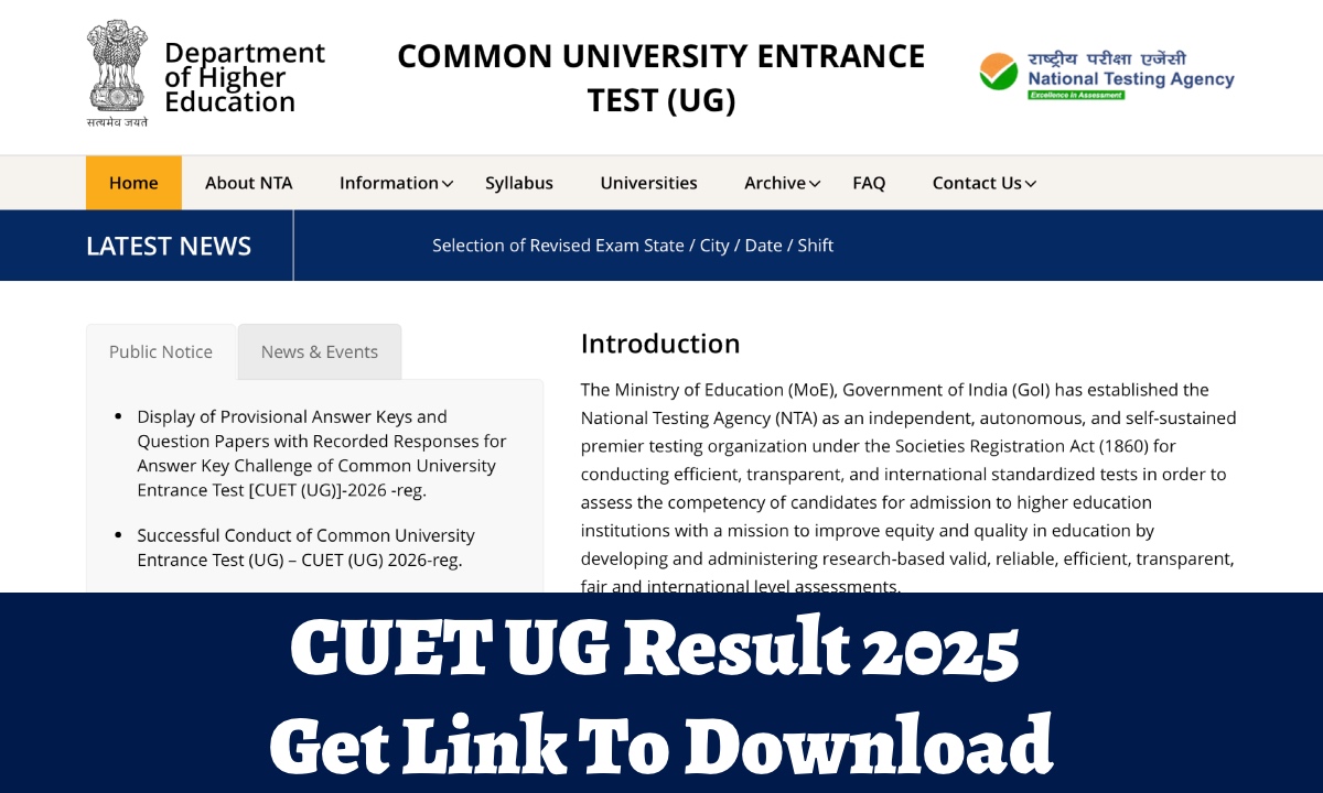 CUET UG Result