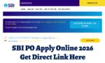 SBI PO Apply Online