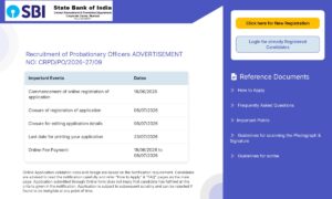 SBI PO Apply Online