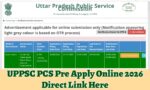 UPPSC PCS Pre Apply Online