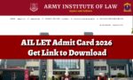 AIL LET Admit Card