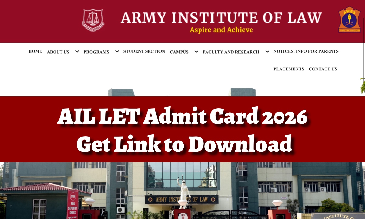 AIL LET Admit Card