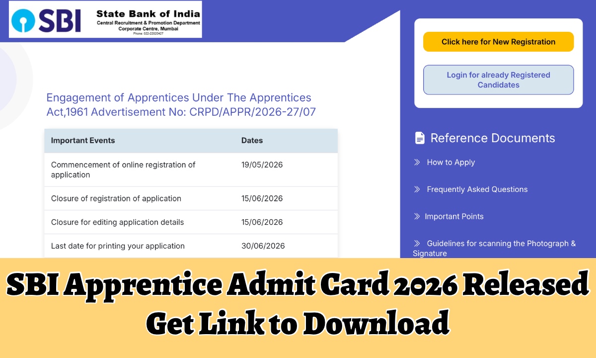SBI Apprentice Admit Card