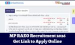 MP RAEO Recruitment