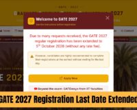 GATE 2027 Registration Last Date