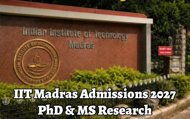 IIT Madras Admissions