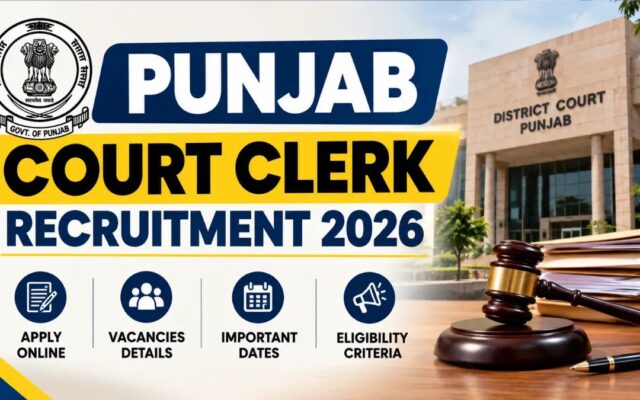 Punjab Court Clerk Recruitment