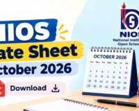 NIOS Date Sheet