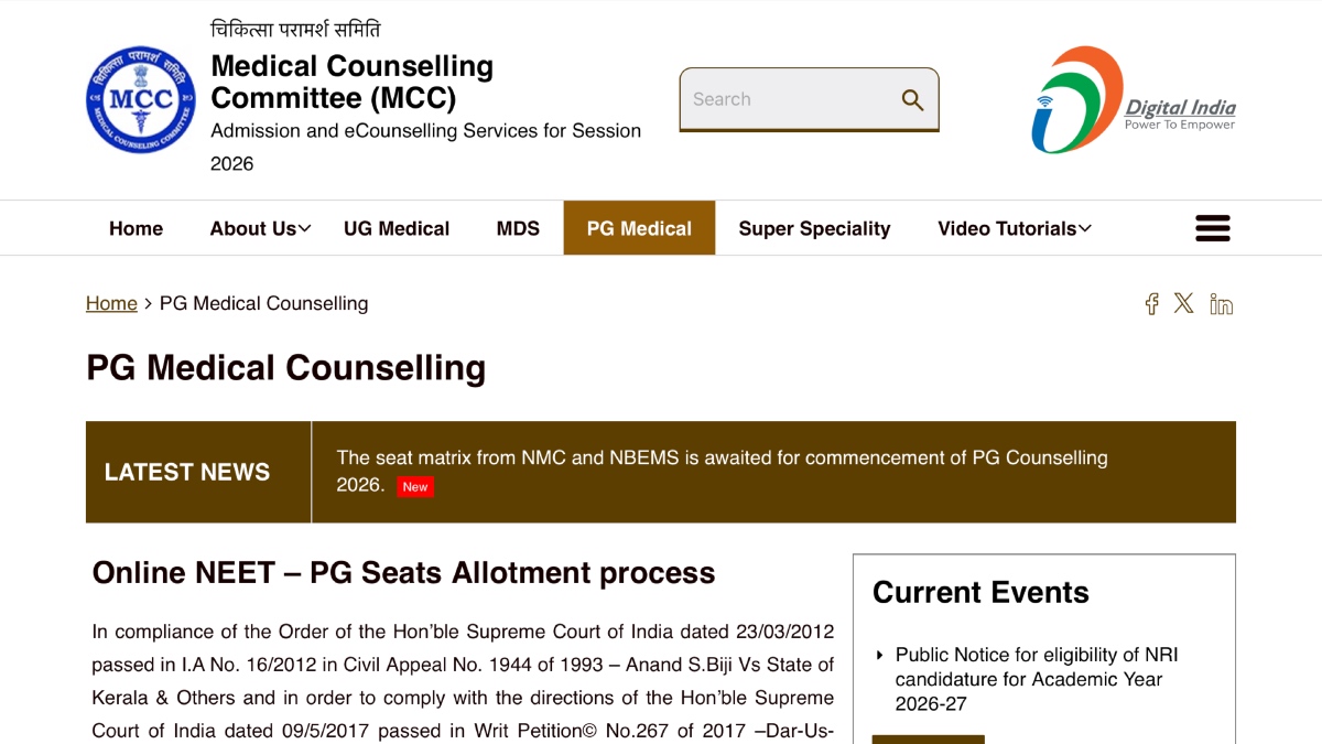 NEET PG Counselling