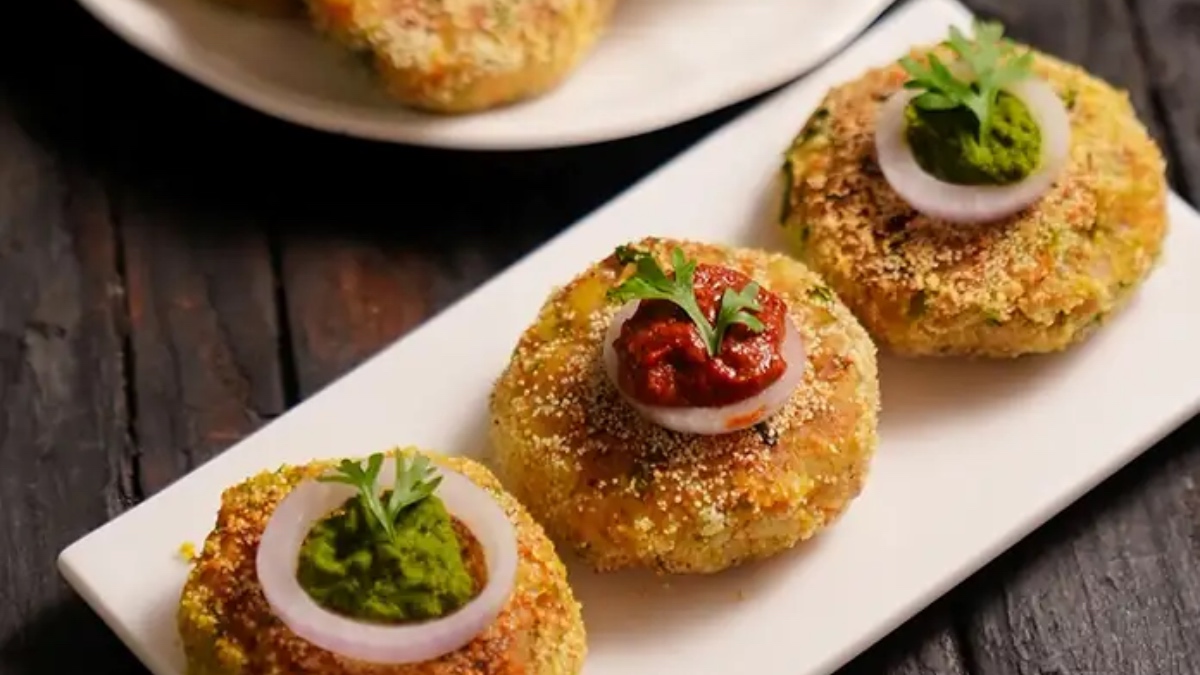 Raw Banana Paneer Tikki